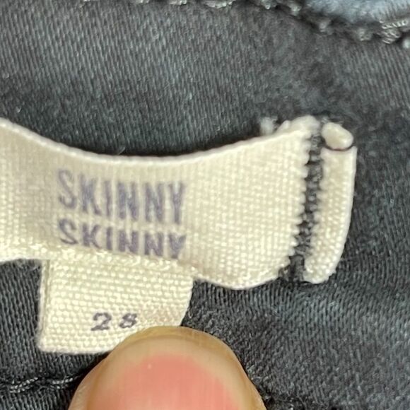 Madewell Skinny Skinny Black Mid Rise Jeans Sz 28 - Picture 5 of 7